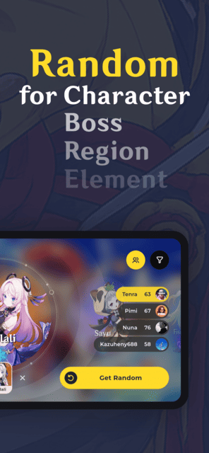 Screenshot 2 of Random for Genshin: Unofficial app
